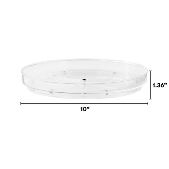 Clear acrylic craft or kitchen spinning turn table organizer - Picture 2 of 2